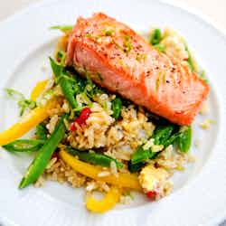 Fried Rice with Salmon
