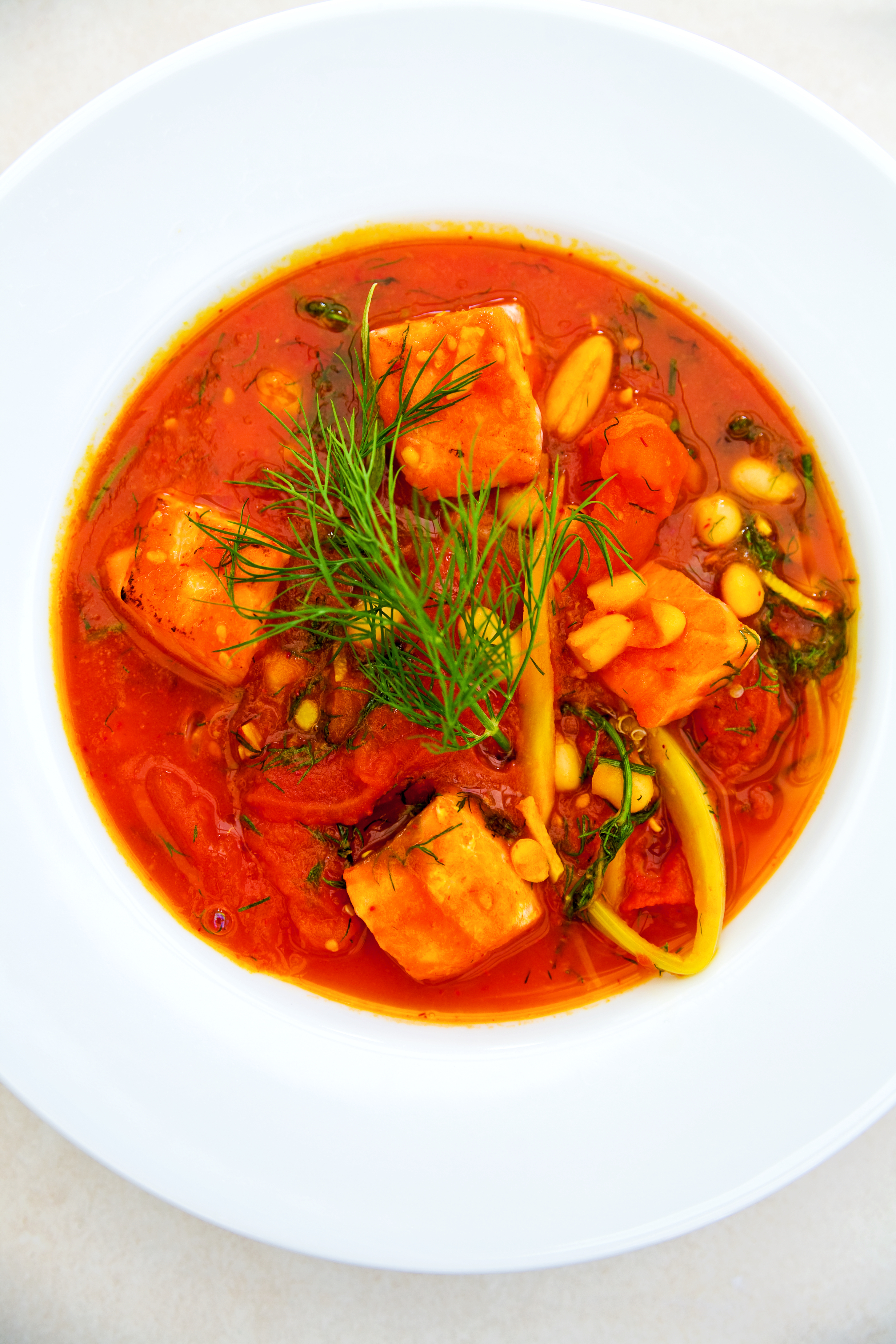 Saffransdoftande laxgryta