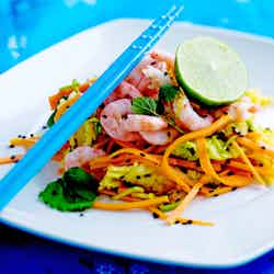 Thai Shrimp Salad with Savoy Cabbage