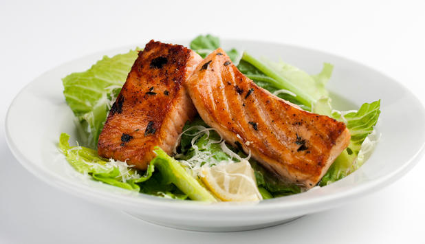 Caesarsallad med lax